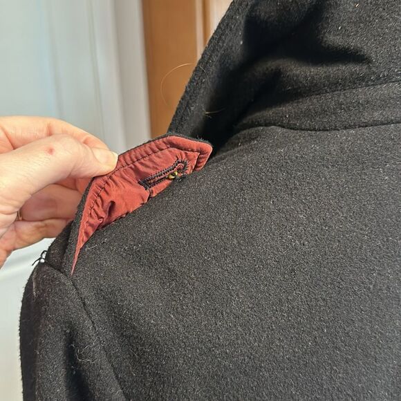 REBECCA MINKOFF OFFICER’S COAT WOOL BLEND ADMIRAL GOLD BUTTONS LINED $598 EUC S - Picture 11 of 17